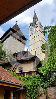 Fortified saxon church in Medias