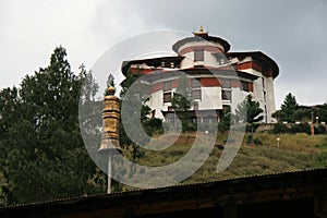 fortified tower (ta dzong) in paro (bhutan)