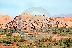 The fortified town of Ait ben Haddou near Ouarzazate Morocco