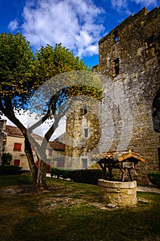 The fortified village of Larressingle, France