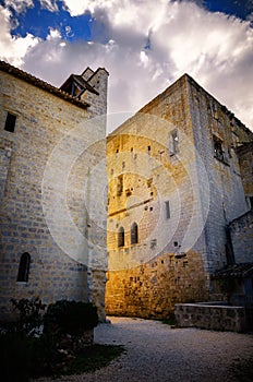 The fortified village of Larressingle, France