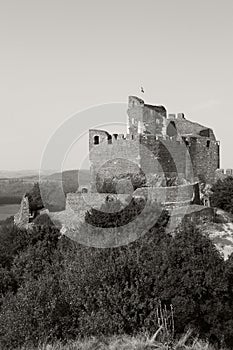 Fortified Wall of Holloko castle Hungary.