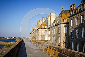 Fortified walls and city of Saint-Malo, Brittany, France