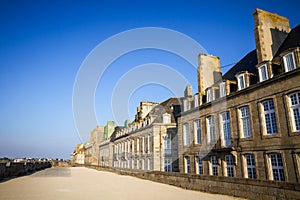 Fortified walls and city of Saint-Malo, Brittany, France