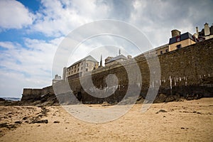 Fortified walls and city of Saint-Malo, Brittany, France