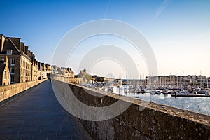 Fortified walls and city of Saint-Malo, Brittany, France