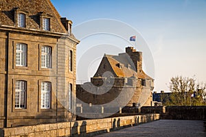 Fortified walls and city of Saint-Malo, Brittany, France