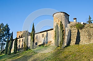 Fortified walls Rivalta Castle - Piacenza - Emilia Romagna reg