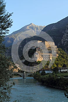 Fortress of Bard in Aosta Valley photo