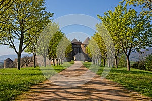 Fortress of Berze-le-Chatel entrance road