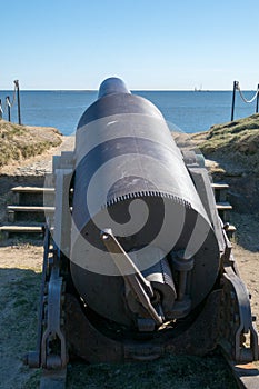 Fortress cannon in Suomenlinna - Sveaborg, Helsinki Finland