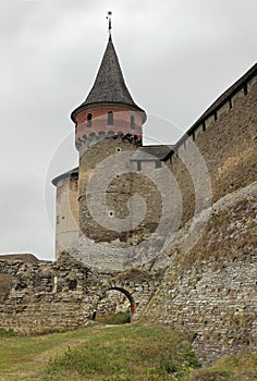Fortress in a city Kamianets-Podilskyi