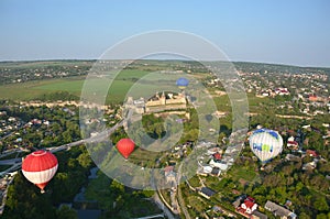 Fortress in the city of Kamyanets-Podilsky  Ukraine. From a bird\'s flight height