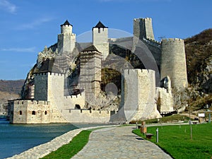 Fortress Golubac near the Danube.