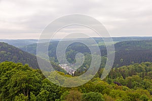 Fortress Konigstein. Mountain fortress in Saxon Switzerland