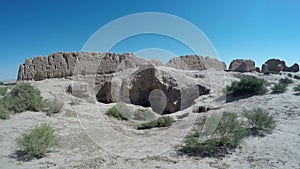 Fortress Kyzyl-Kala is located in the territory of Ancient Khwarezm, Uzbekistan