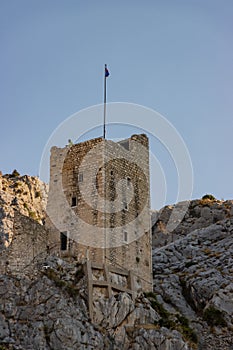 Fortress Mirabela above the city of Omis