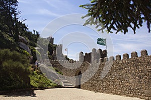 Fortress of the Moors in Sintra. Portugal.