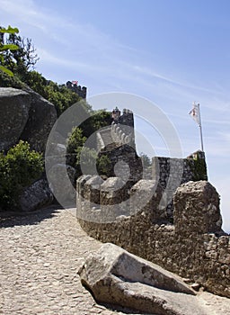 Fortress of the Moors in Sintra. Portugal.