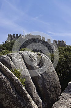 Fortress of the Moors in Sintra. Portugal.