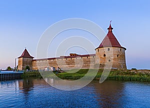 Fortress Oreshek on a small island on the Neva River - Leningrad Region Russia