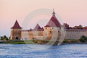 Fortress Oreshek on a small island on the Neva River - Leningrad Region Russia