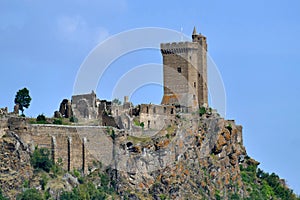 The fortress of Polignac near Puy-en-Velay