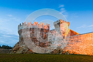 The fortress of Populonia, an hamlet of the comune of Piombino