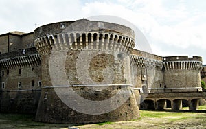 Fortress of Rocca Roveresca located in Senigallia in the Marche region in the province of Ancona. For travel and historical concep photo