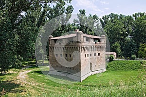 Fortress Rocca Stellata. Bondeno. Emilia-Romagna.