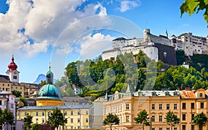 Fortress Salzburg Festung Hohensalzburg in Austria, Salzburger Land