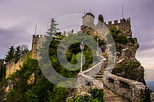 The fortress of san marino