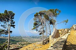 The fortress of St George on the Greek island of Kephalonia