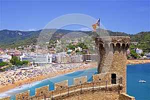 Fortress and  Tossa de Mar, Spain