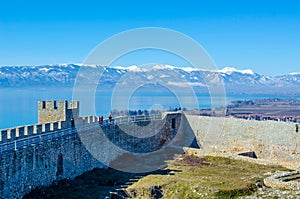 fortress of tzar samuel is dominant of unesco listed macedonian city ohrid and it offers great view over surrounding