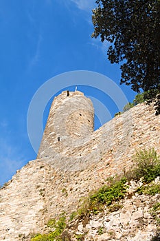 Fortress in village Turenne in French Correze