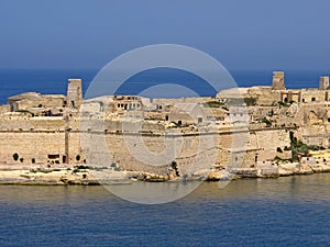 The fortress in Vittoriosa (Senglea, Conspicuous), Malta