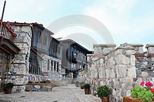 Fortress wall in the old town of Sozopol, Bulgaria