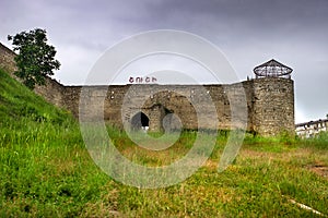 Fortress wall in Shusha city, Artsakh. Nagorn Kararbakh Republic