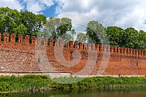 Fortress wall of the Smolensk Kremlin, Smolensk, Russia