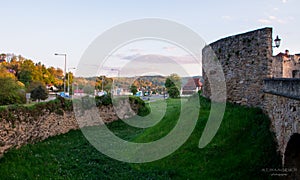 Fortress walls of the old town of Bardejov in Slovakia.