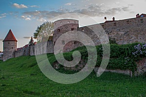 Fortress walls of the old town of Bardejov in Slovakia.