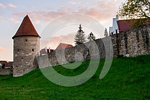 Hradby starého mesta Bardejov na Slovensku.