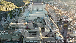 fortress of the XVI century of the Castilia kings in Toledo, Spain, UHD, 4K