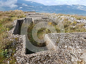 The forts of Bizani  in Ioannina perfecture Greece