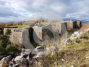The forts of Bizani  in Ioannina perfecture Greece