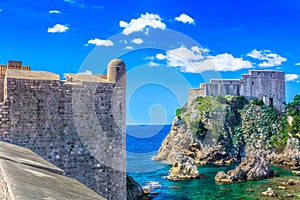Forts in Dubrovnik, Croatia. photo