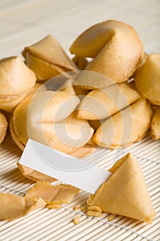 Fortune cookie blank