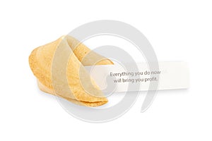 Fortune cookie with blank slip prediction