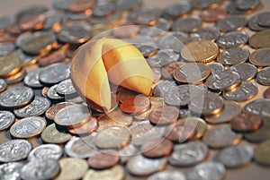 Fortune cookie & Coins